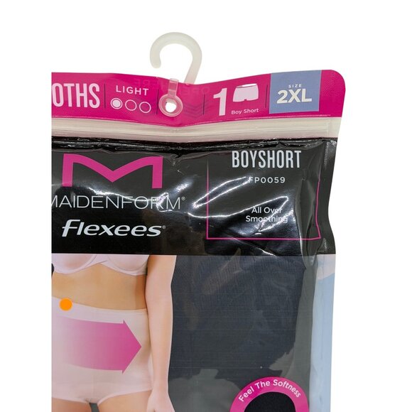 NWT Maidenform Flexees 2XL Boyshort Light Smoothing Cool Comfort Breathable - Picture 2 of 4
